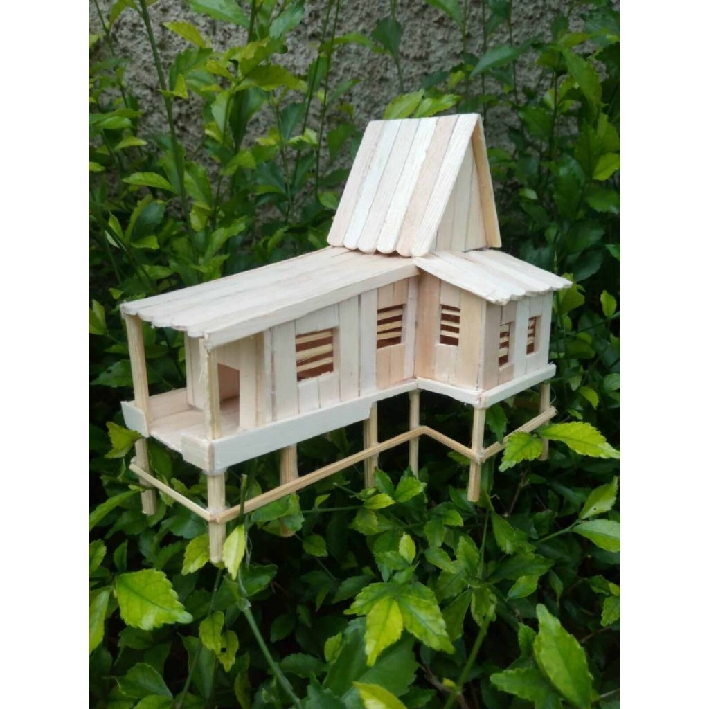 ready cod miniatur rumah adat banjar
