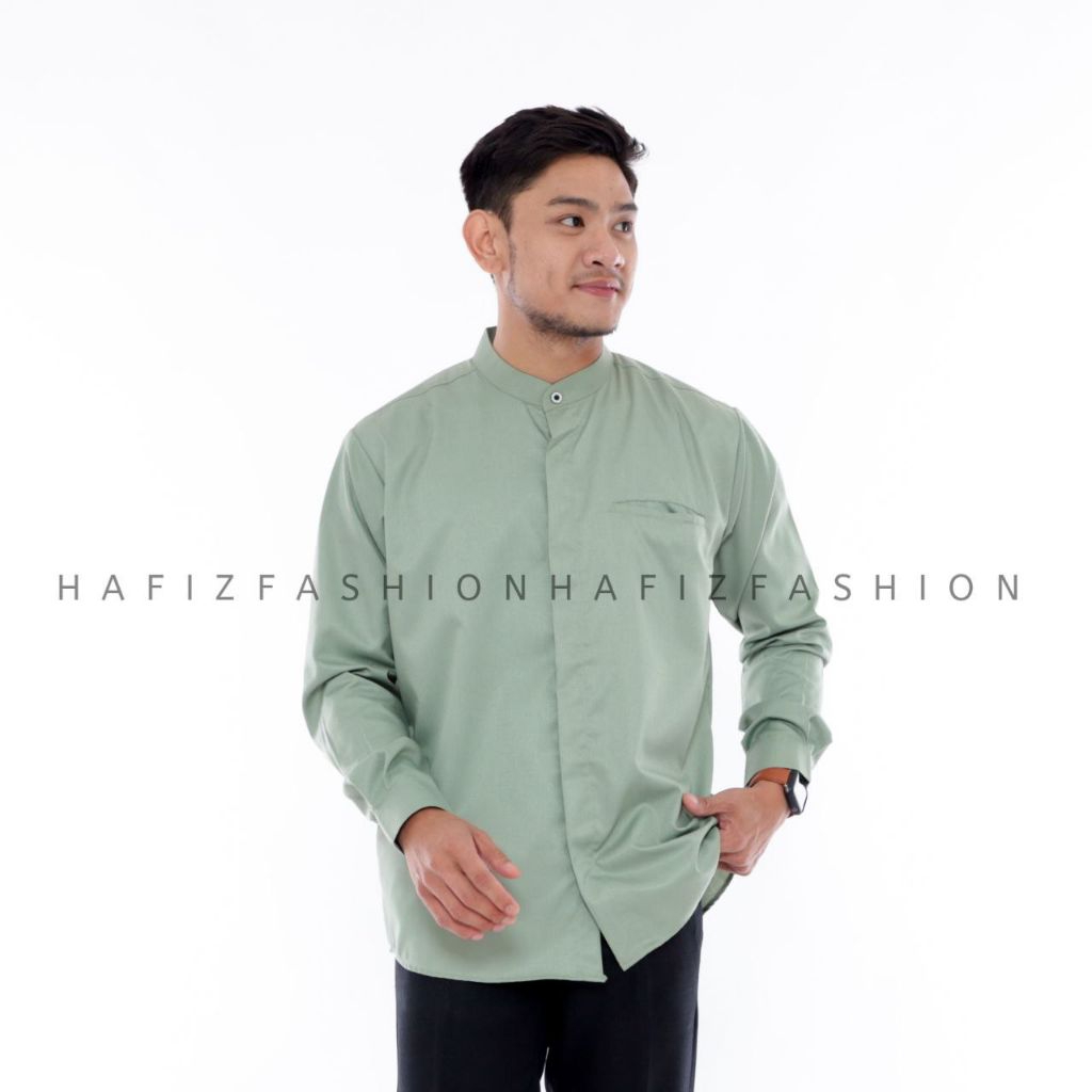 KEMEJA KOKO HAFIZ SERAGAM KOKO HADROH AZ ZAHIR KEMEJA POLOS TOYOBO