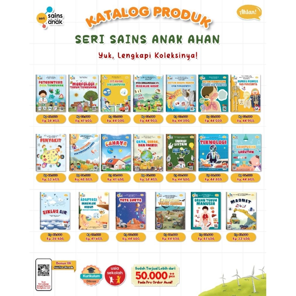 Seri Sains Anak  Terlengkap Ahlan