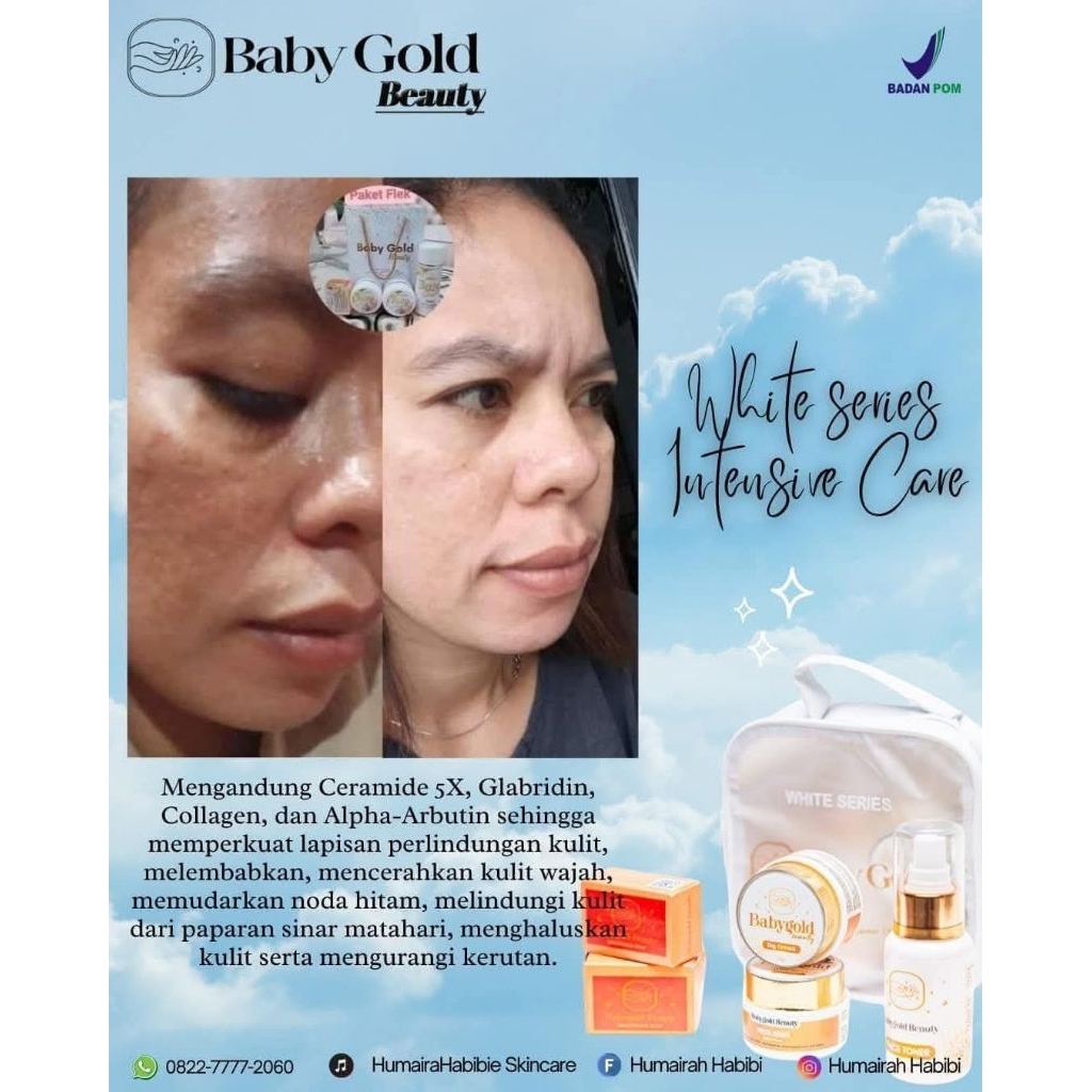 COD-GROSIR CREAM BABYGOLD PAKET FLEK/PENGHILANG FLEK/CREAM BABY GOLD SKINCARE ORI 100%