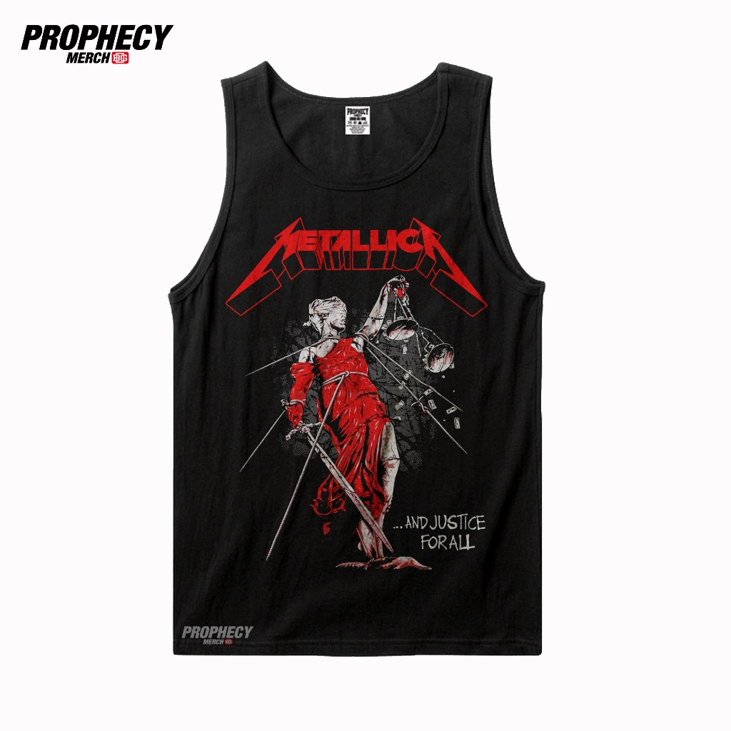 24s / KAOS / SINGLET / KAOS LEKBONG BAND METALLICA - AND JUSTICE FOR ALL / TANKTOP / LEKBONG