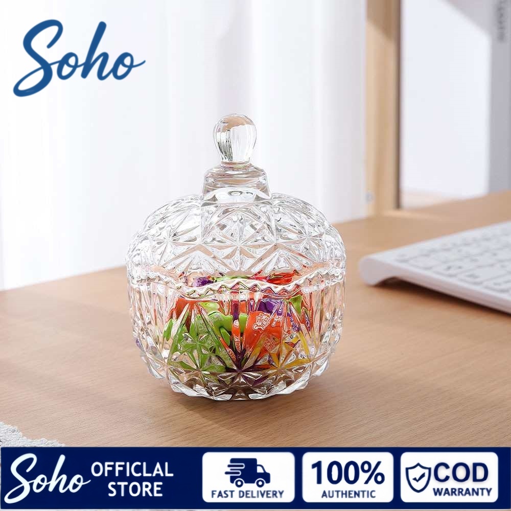 Toples Kaca Kristal Set Mewah Kristal Besar  Toples Kaca Jumbo Mewah Kristal Besar