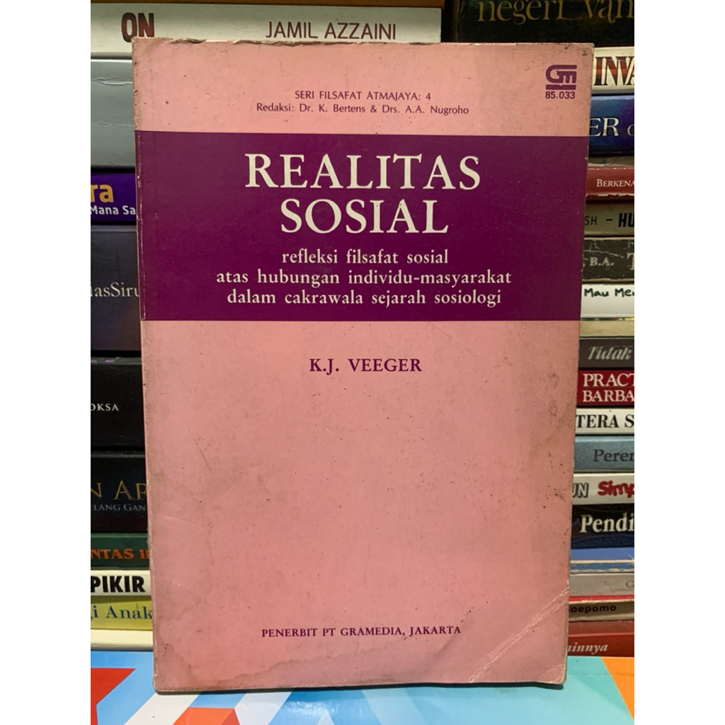 Realitas sosial refleksi filsafat sosial atas hubungan individu masyarakat dalam cakrawala sejarah s