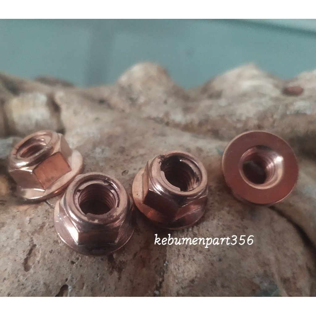 MUR LOCK - MUR NUT M8 KUNCI 14 WARNA GOLD