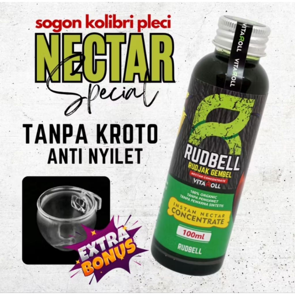 RUDBELL Nectar Kolibri Sogon Rudjak Nektar Tanpa Kroto