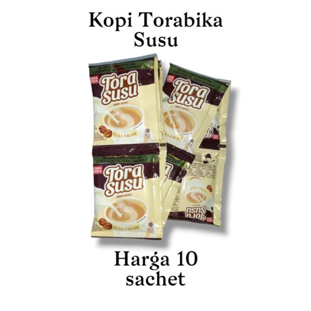 Tora Susu / Kopi Susu Tora Kemasan Renceng (isi 10 pcs)