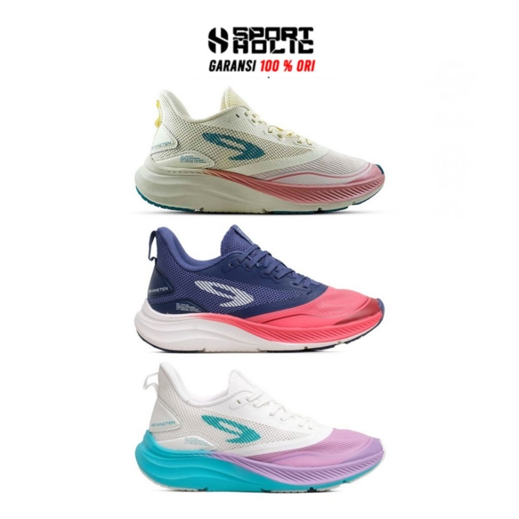Sepatu Running Wanita 910 Nineten Sakura Original