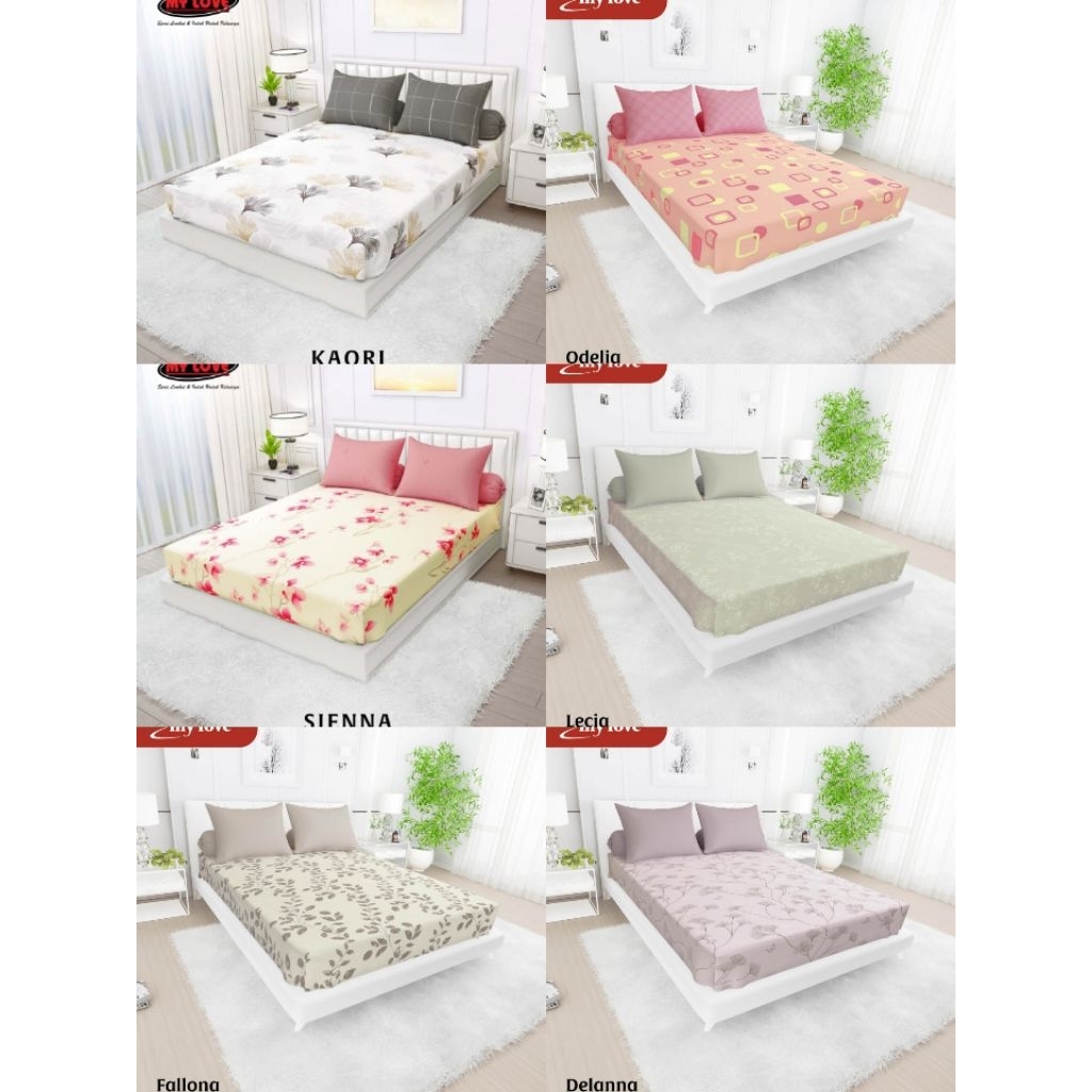 ALL NEW MY LOVE SPREI QUEEN FITTED 160X200 Tinggi 30 / SPREI MY LOVE 160x200