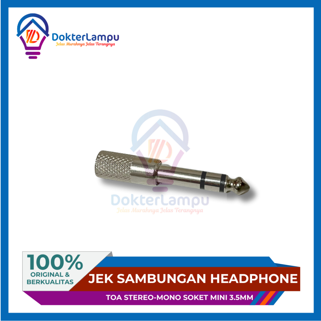 Jack Jek Sambungan Headphone Toa Stereo -MONO Soket Mini Stereo 3,5mm 3.5mm Mini To Toa