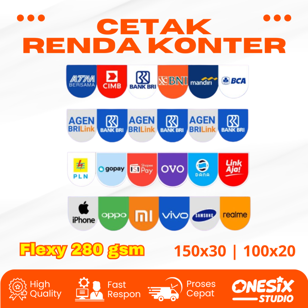 BANNER KONTER RENDA HIASAN KONTER SPANDUK BANNER KONTER