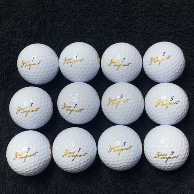 Bola Golf Murah ZEUS IMPACT PUTIH Grade A 12pcs