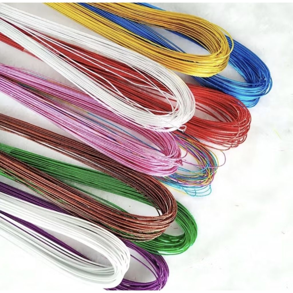 40 Pcs Kawat Bunga Ukuran 24 Kawat Bunga Stoking Ikat Kecil Kawat Bunga Bahan Bonsai