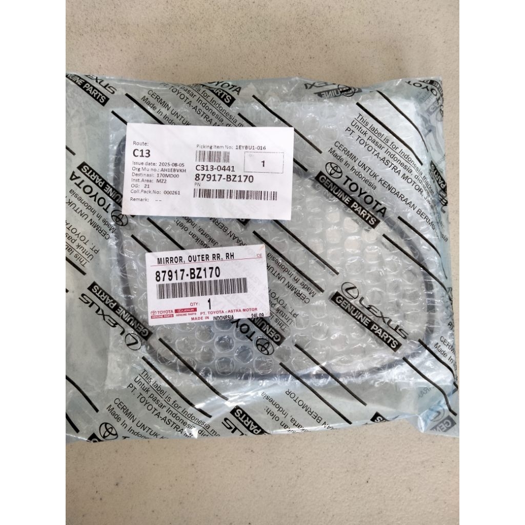 Kaca spion kanan Calya/Sigra