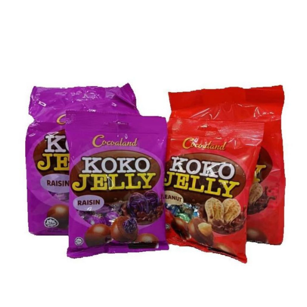 cokelat Koko jelly 120gram Koko jelly kacang raisin