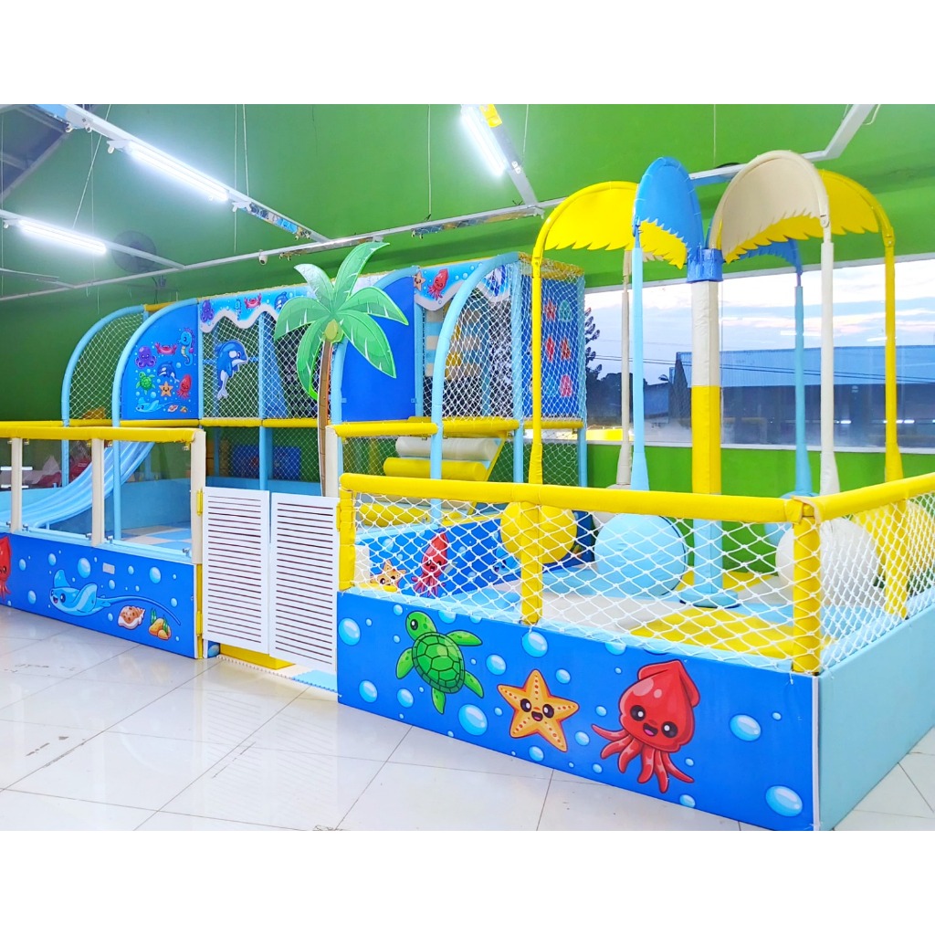 jual playground indoor mandi bola full pagar pembatas || paket playground indoor outdoor