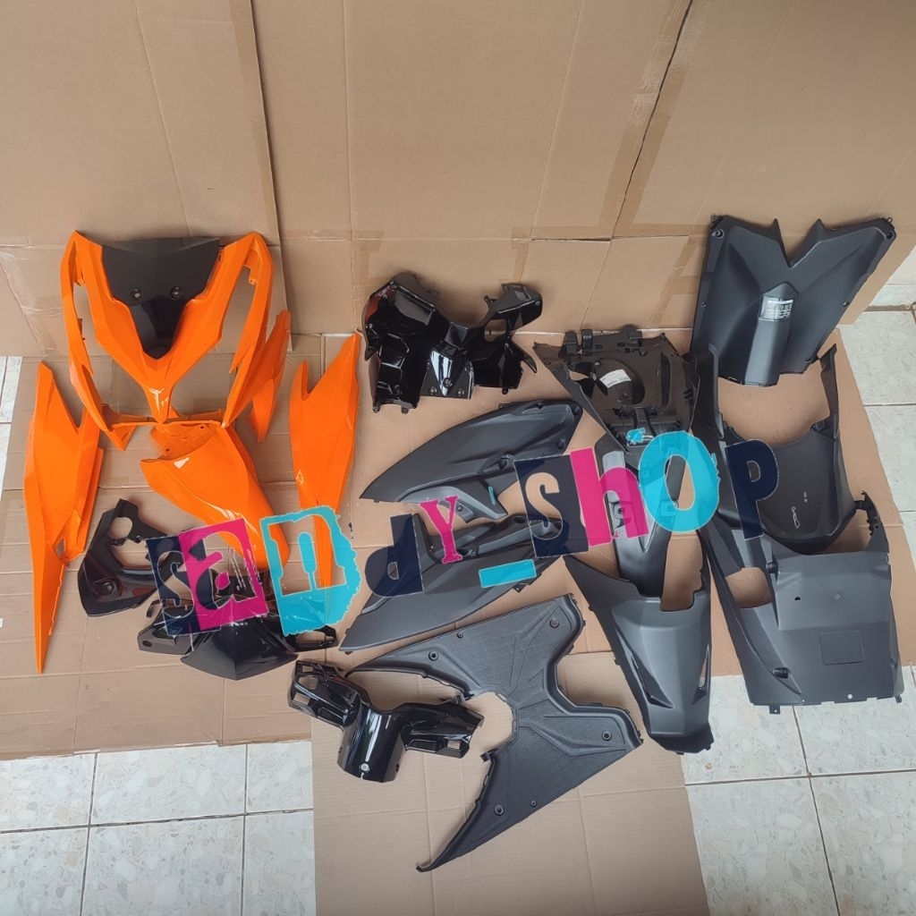 Full Body Halus Kasar Honda Vario Techno 125 Fi Old Kzr Orange