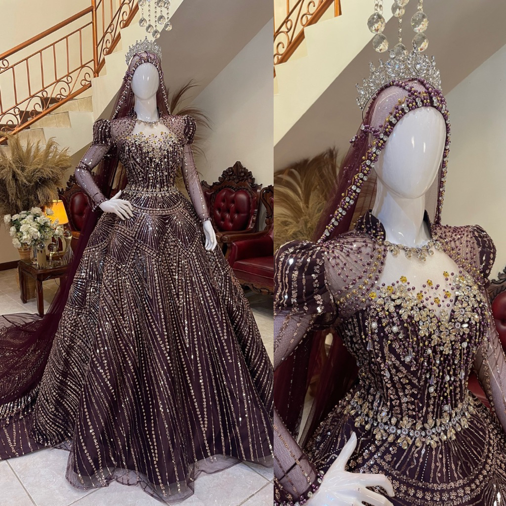 Gaun pengantin | Gaun pengantin mewah elegan | Gaun pengantin premium | Gaun pengantin wedding