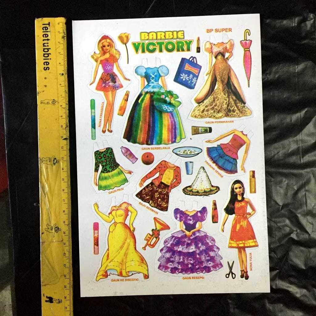Mainan Anak Paperdoll Bongkar Pasang - Boneka Kertas Jadul Jaman Dulu 90an BP Bongkar Pasang Boneka
