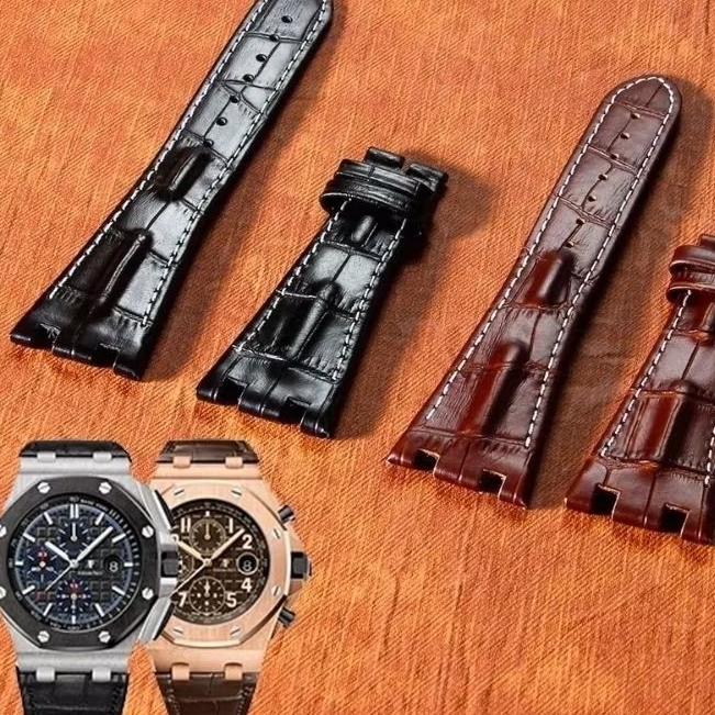 Strap Tali Jam Tangan AP Tali Jam Kulit Ap 28mm strap tali jam tangan kulit