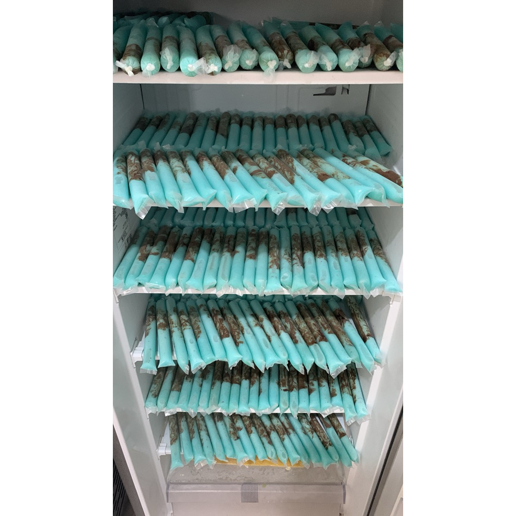 100 pcs plastik es lilin es mambo ukuran 3x20 3x23cm dan 3x26cm