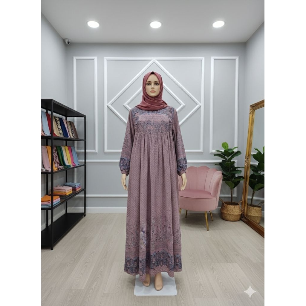 gamis motif etnik