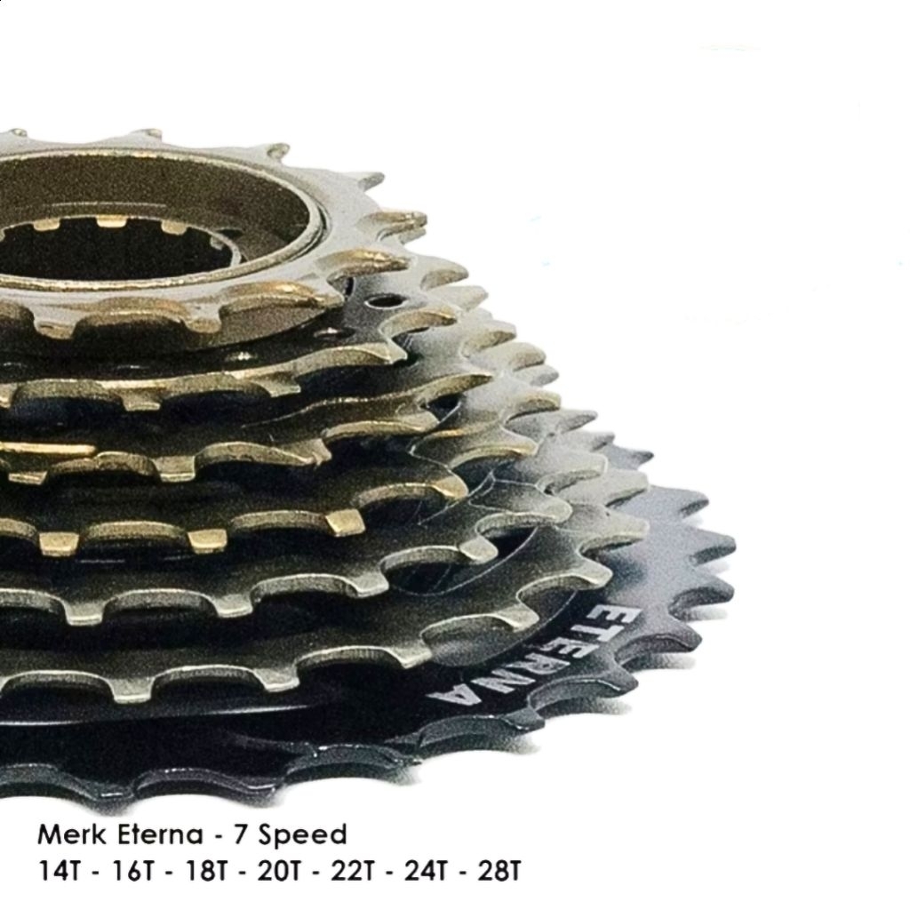 Gir Gear Sprocket 7 Speed Model Drat Ulir 7 Susun Sepeda MTB RB MiniTrack Lipat Minion