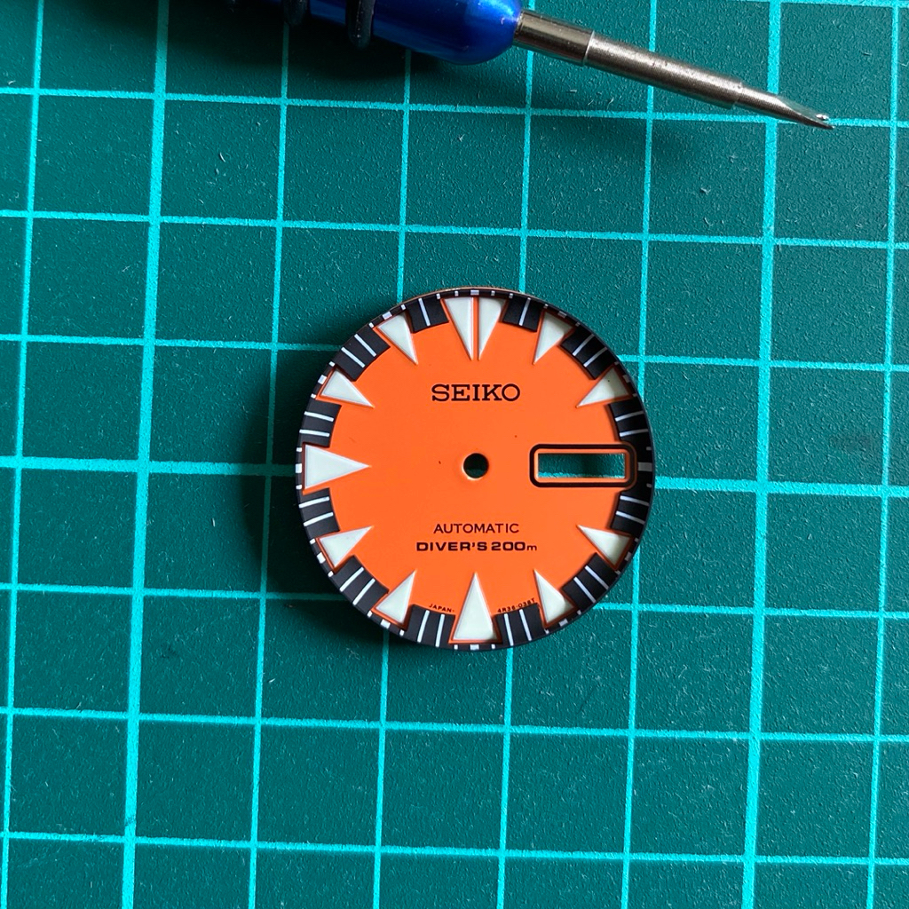 seiko monster dial orange white srp315 srp581 srp455 superlume 28.5