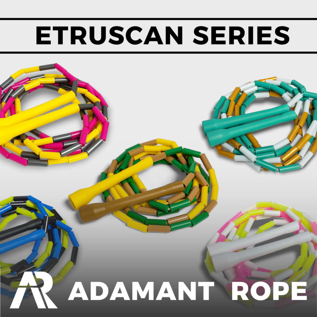 [ADAMANT ROPE] Etruscan Series Short Handle Beaded Rope Tali Skipping Lompat Tali Jumprope