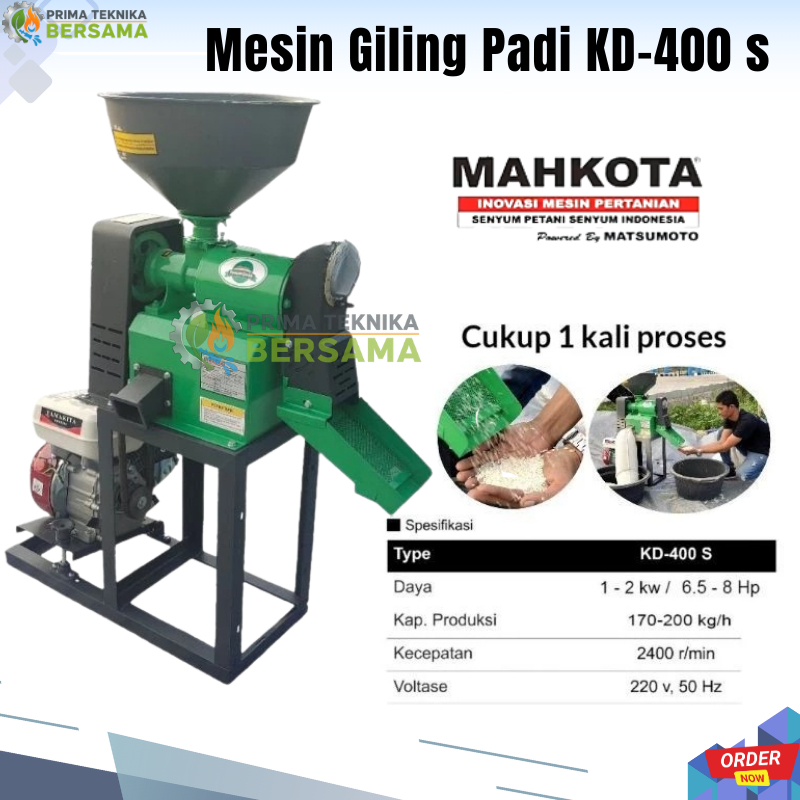 Mesin giling padi KD 400s || Mesin selep padi mini terbaru