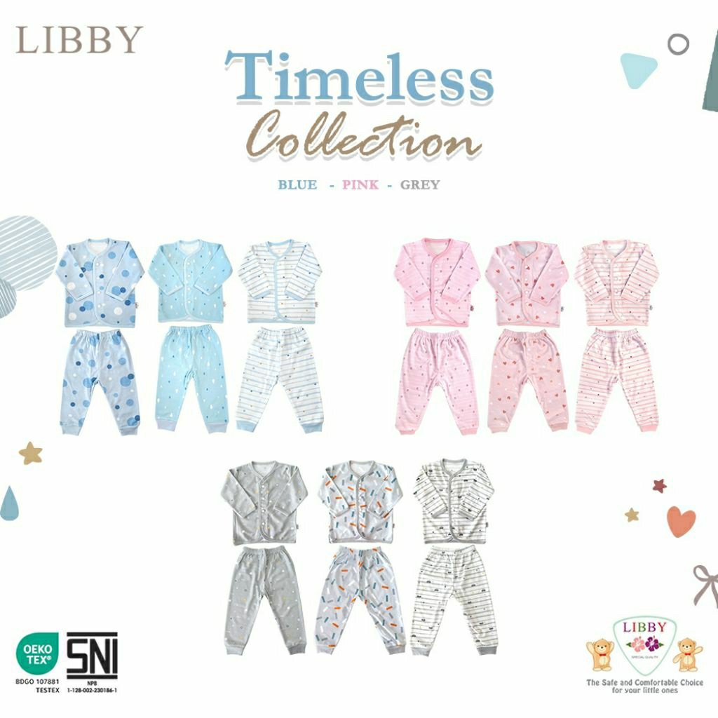 LB019 Libby Setelan Baju Celana Panjang Anak Bayi S M L Perempuan Cowok Print Nature Wanderlust