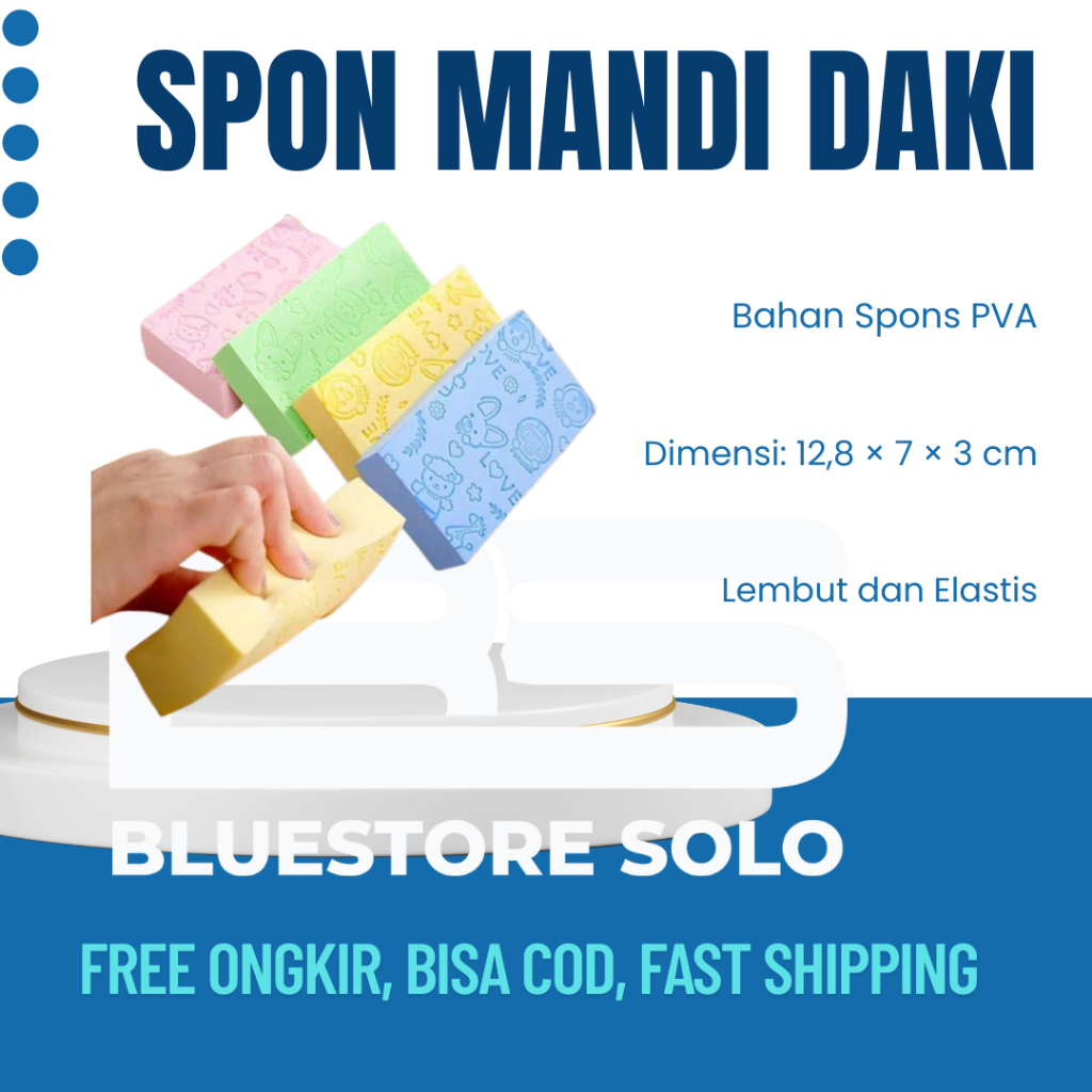 SPON MANDI DAKI SPON DAKI SPONGE BATHROOM SPON SERBAGUNA