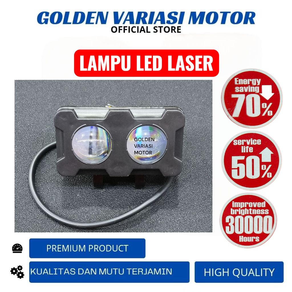 Lampu Tembak Sorot Led Laser 2 Mata Putih Kuning Anti Air Lampu Sorot Led Lampu Tembak Sql 2 Mata Po