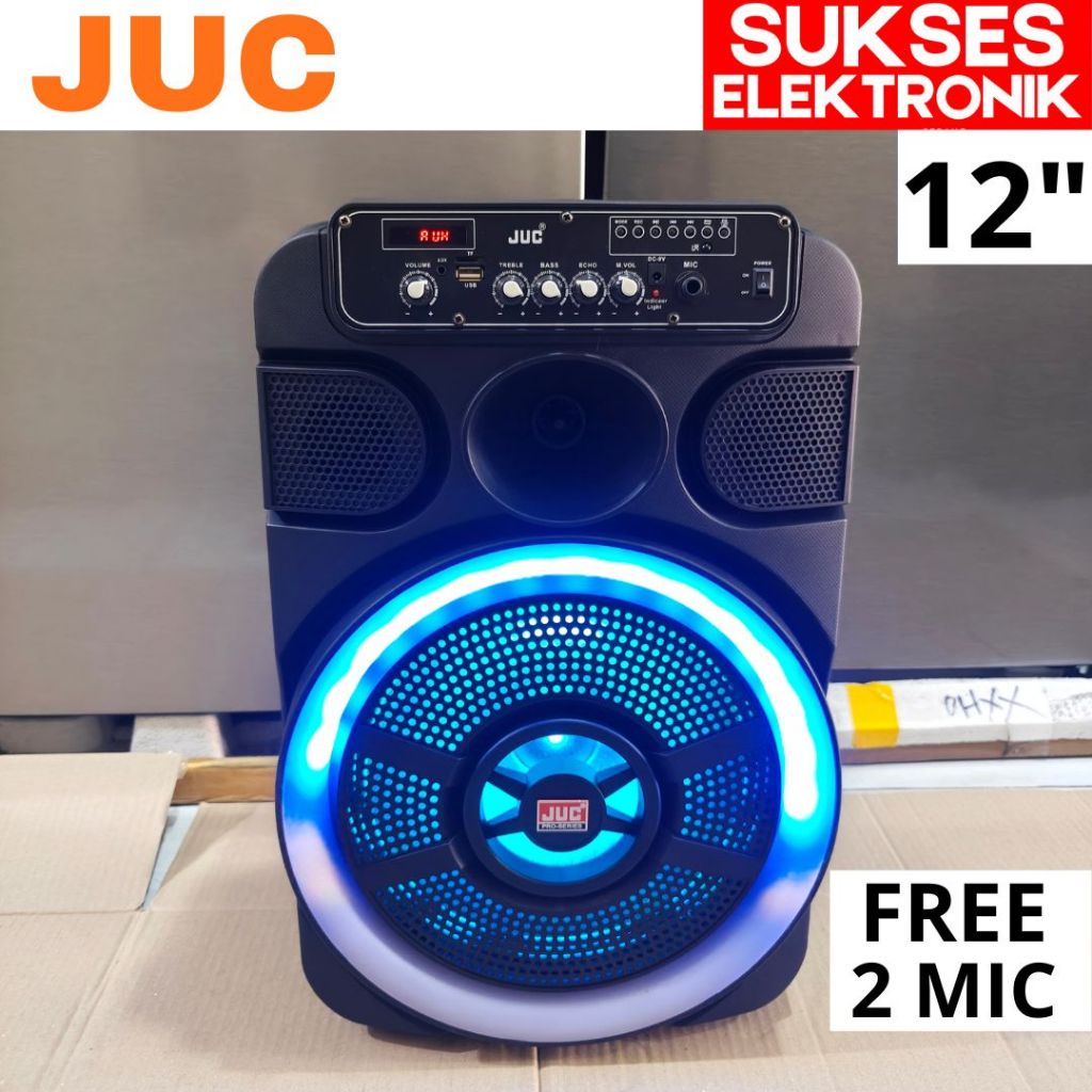 SPEAKER KAROKE JUC 12 IN CAS PORTABLE JVC 12IN INCH INC MP3 BT BLUETOOTH MIC