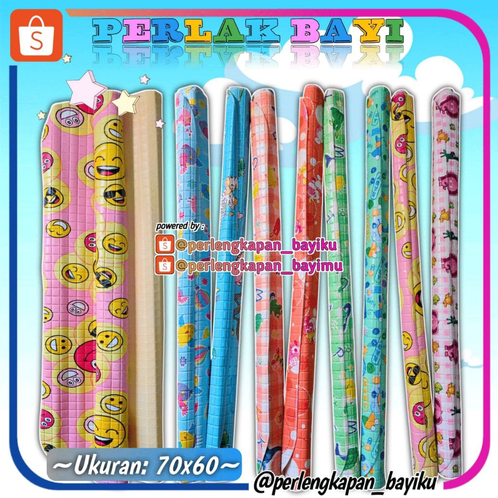 Perlak Ompol Bayi Karet Jumbo Waterproof Tikar Baby Motif