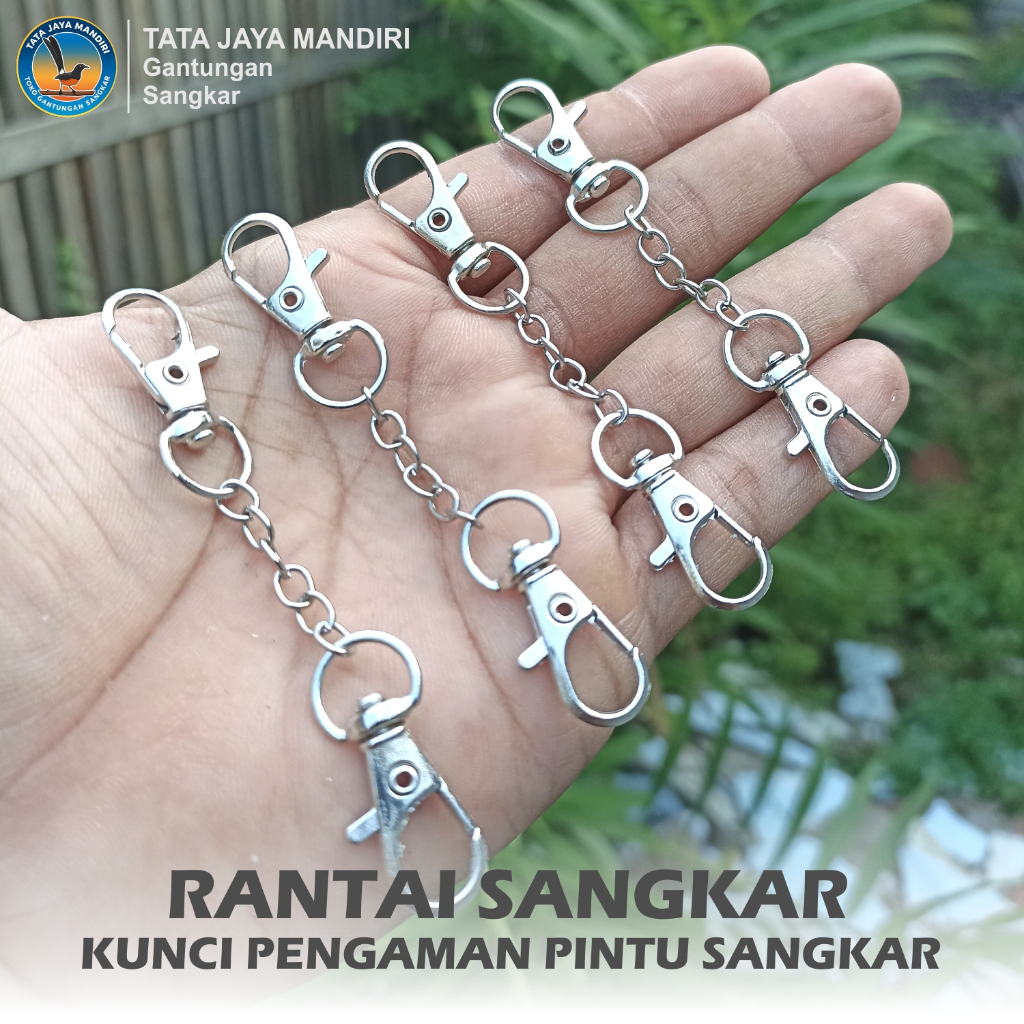 RANTAI KUNCI BESI PENGAMAN PINTU SANGKAR RANTAI KANDANG BURUNG