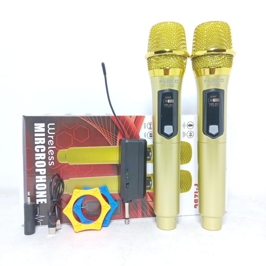Fleco M-12 Wireless Microphone Wireless Karaoke Fleco M-12 BC Mic Double