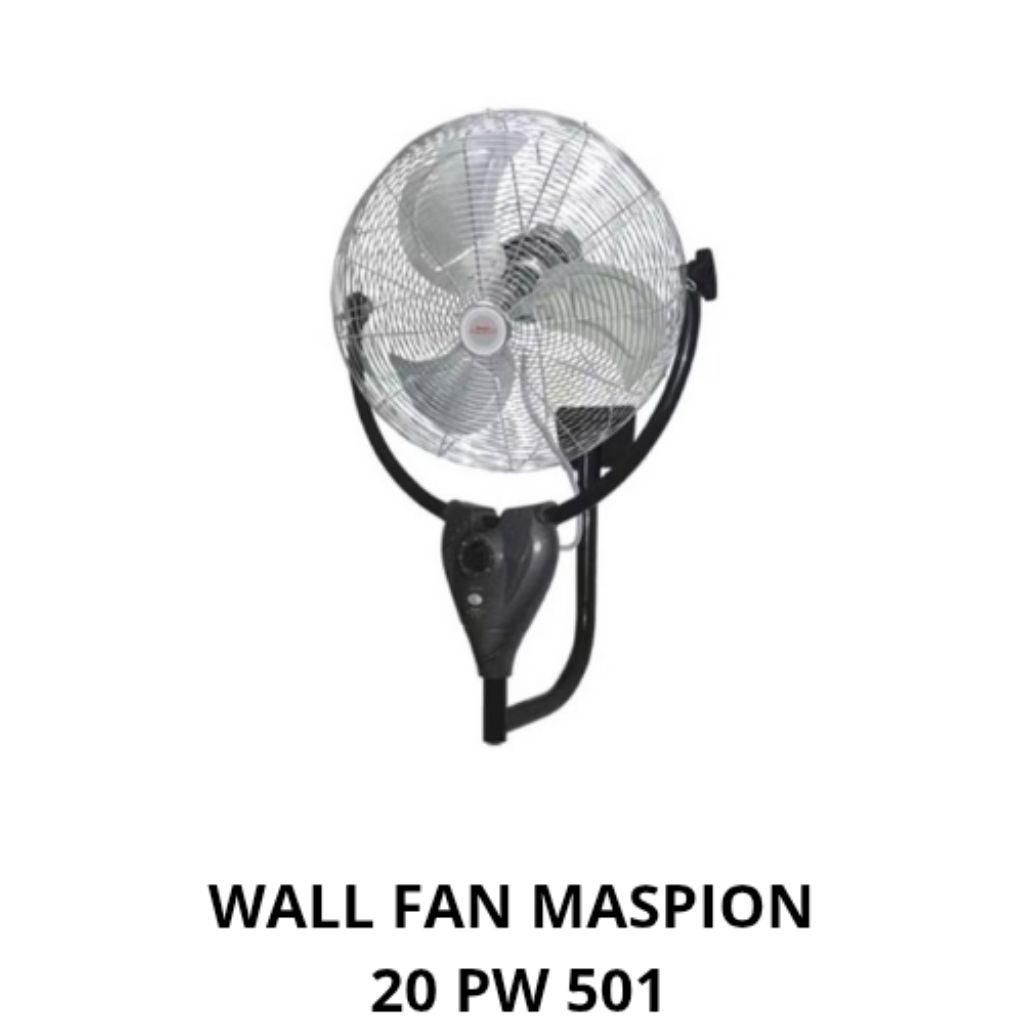 MASPION WALL FAN BESI 20INCH PW-501 / KIPAS ANGIN DINDING BESI MASPION 20 INCH/ KIPAS ANGIN TEMBOK M
