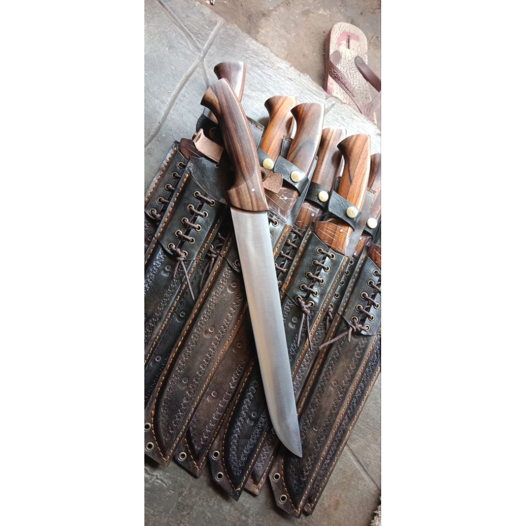 pisau sembelih model straight.bahan HSS gagang model don Carlos