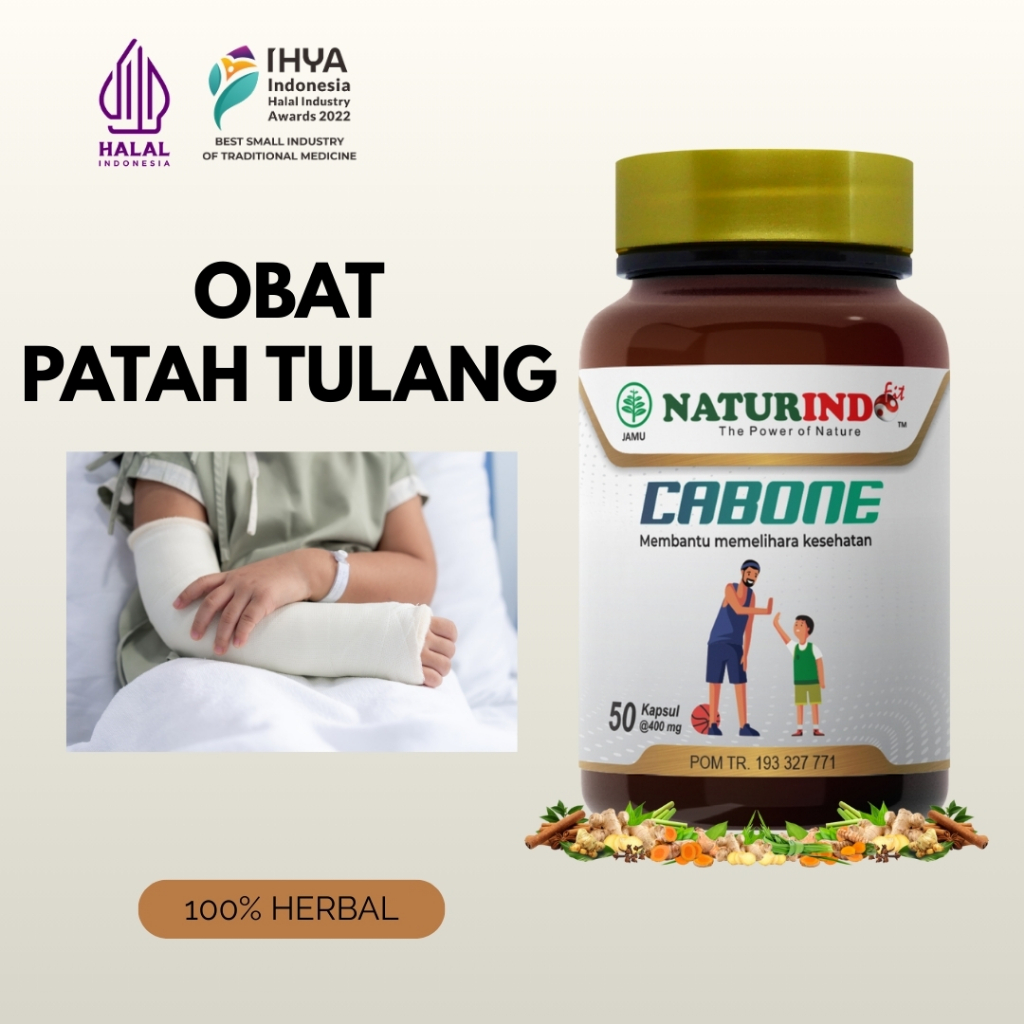 Obat Herbal Untuk Kesehatan Tulang Patah Tulang Retak / Obat Tulang Patah CABONE NATURINDO