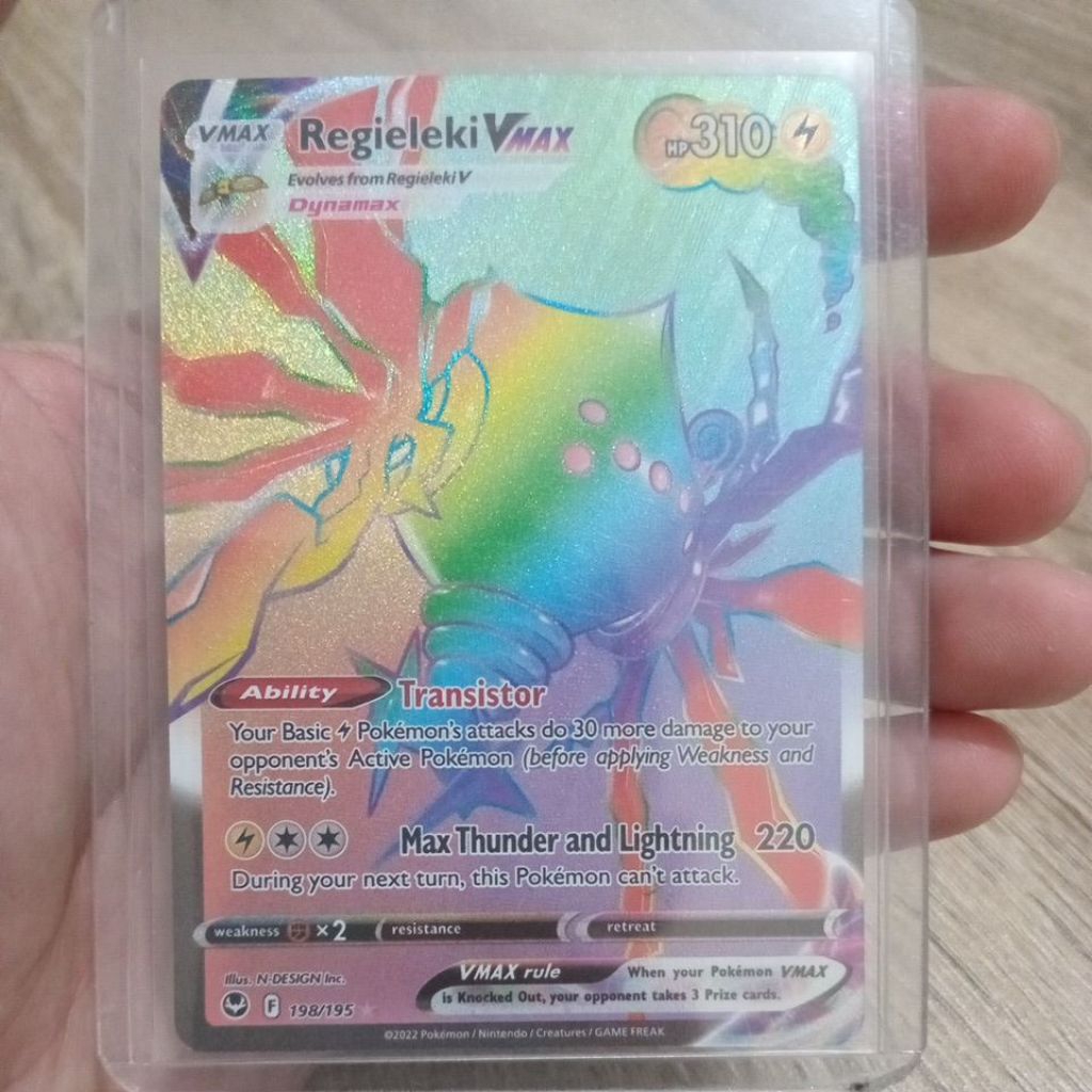 KARTU POKEMON REGIELEKI VMAX HR ENGLISH HOLO