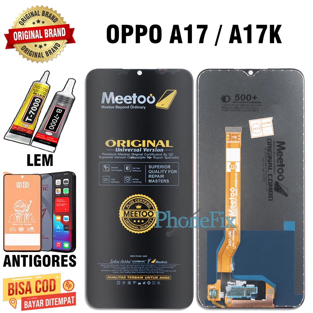 Lcd Touchscreen OPPO A17 / A17K Original Fullset Lcd OPPO A17 / A17K OEM Quality