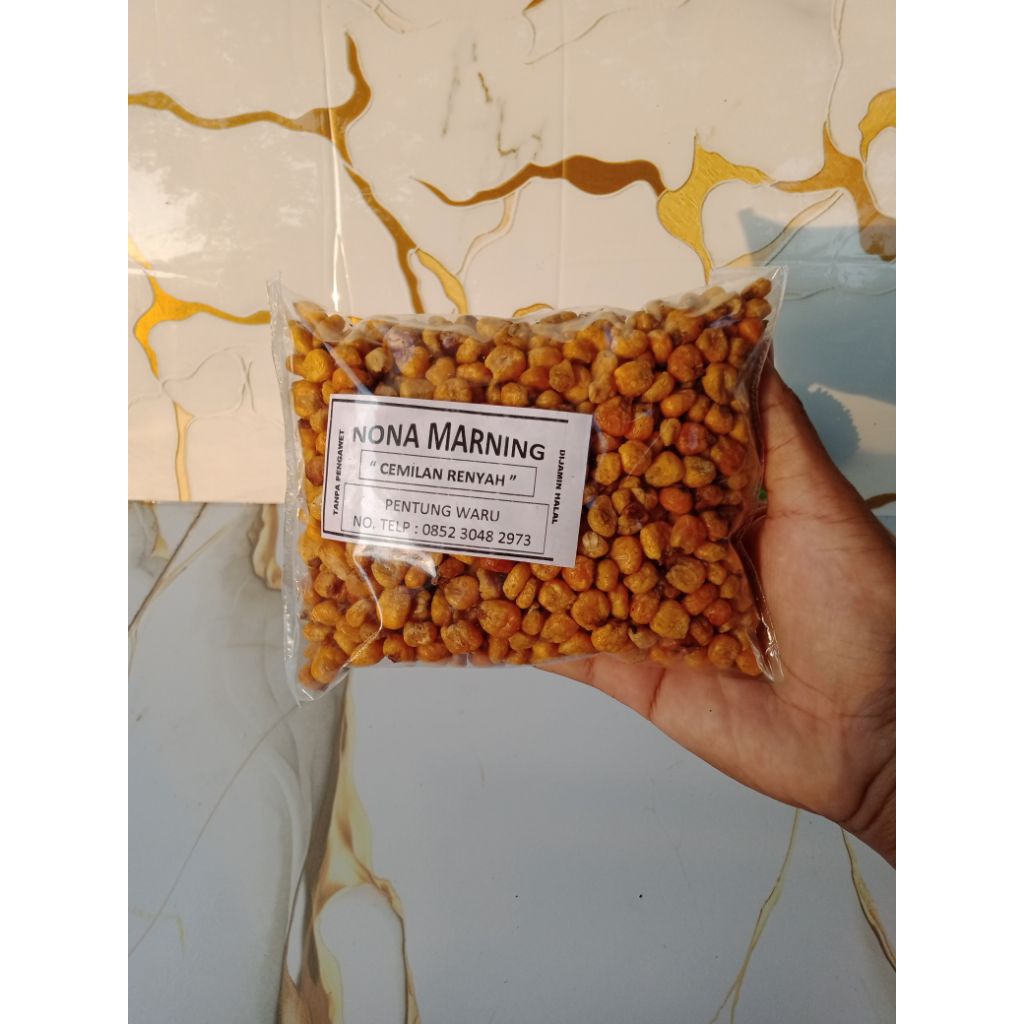 

Marning Jagung, Marning kacang Otok, marning dele. tanpa pengawet. rasa original renyah gurih asin mantap. (Nona marning) petungwaru