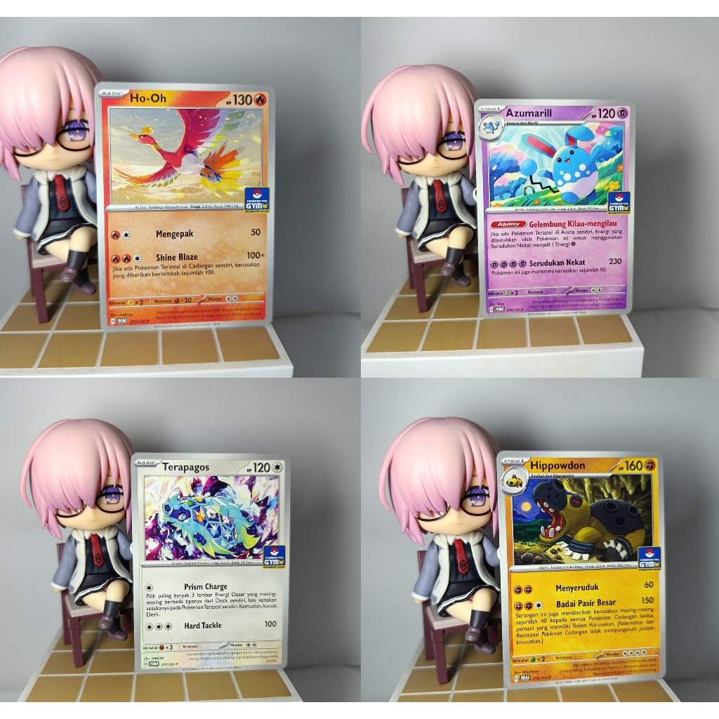 ORI Kartu Pokemon Gym Limited Ho-Oh Azumarill Hippowdon Terapagos Indo ID I Promo SV-P Hooh TCG Card