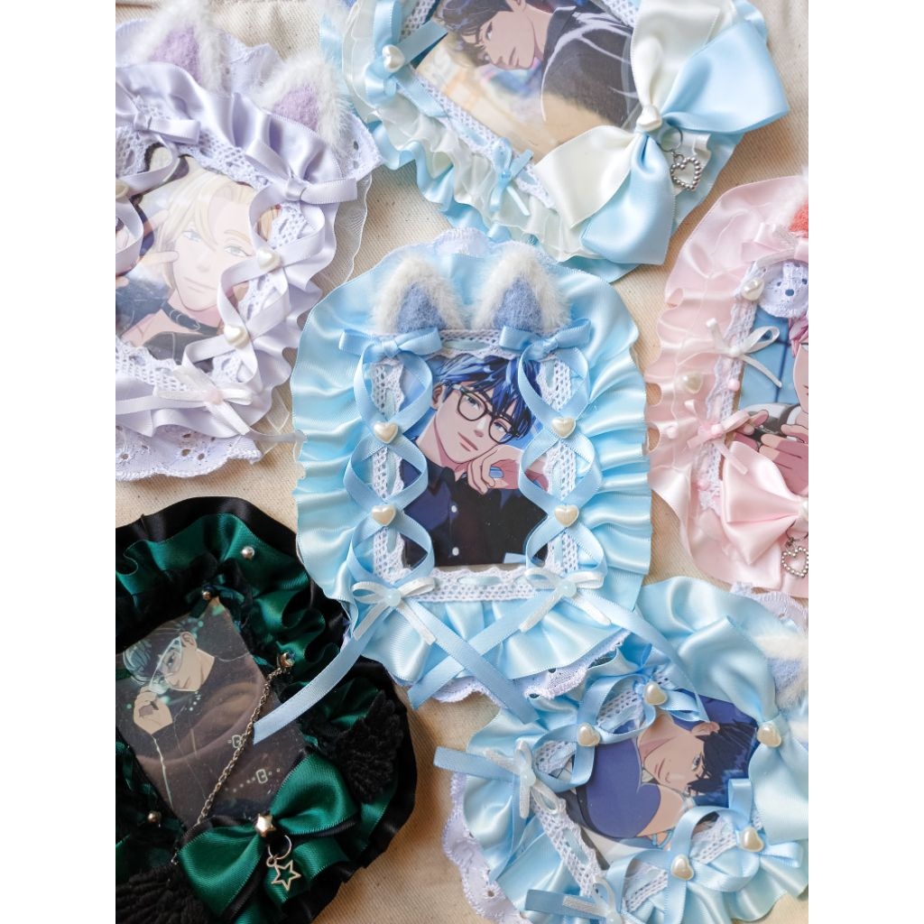 Lace Toploader Custom | Ribbon Toploader Photocard | Deco Toploader