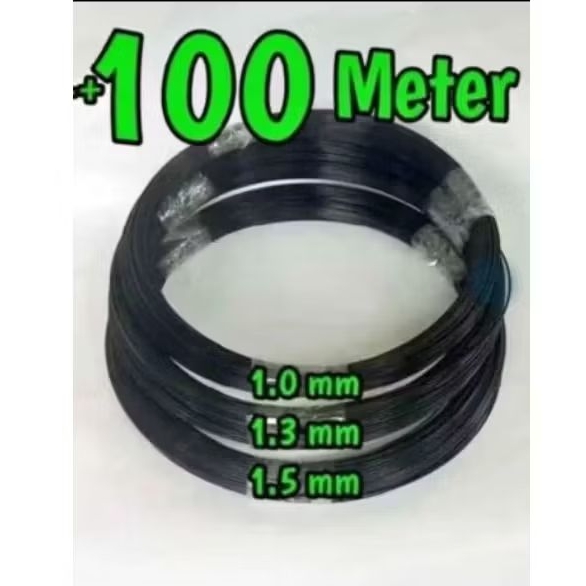 Ruji fiber sangkar burung hitam glossy