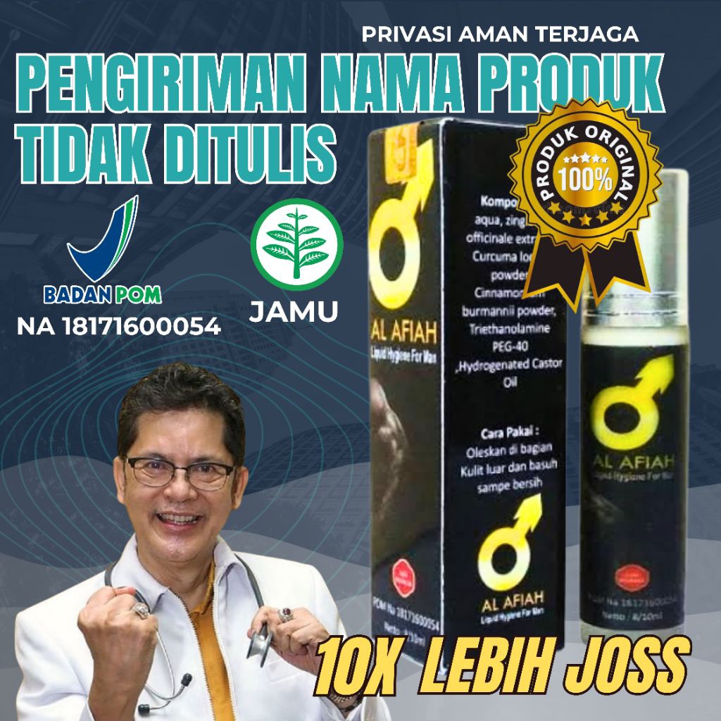 Al afiah herbal oles obat kuat pria tahan lama permanen 100% original