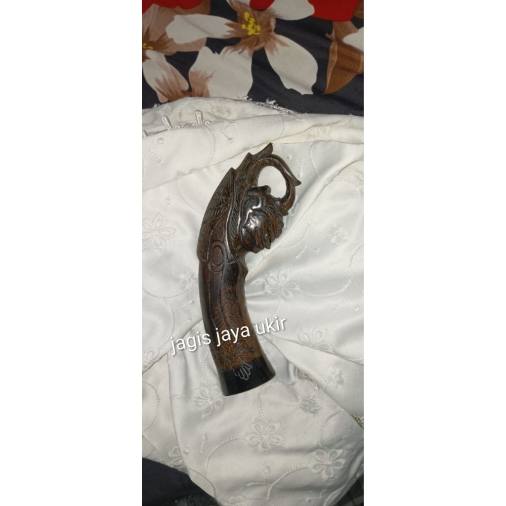 gagang GLK kayu ukir wayang