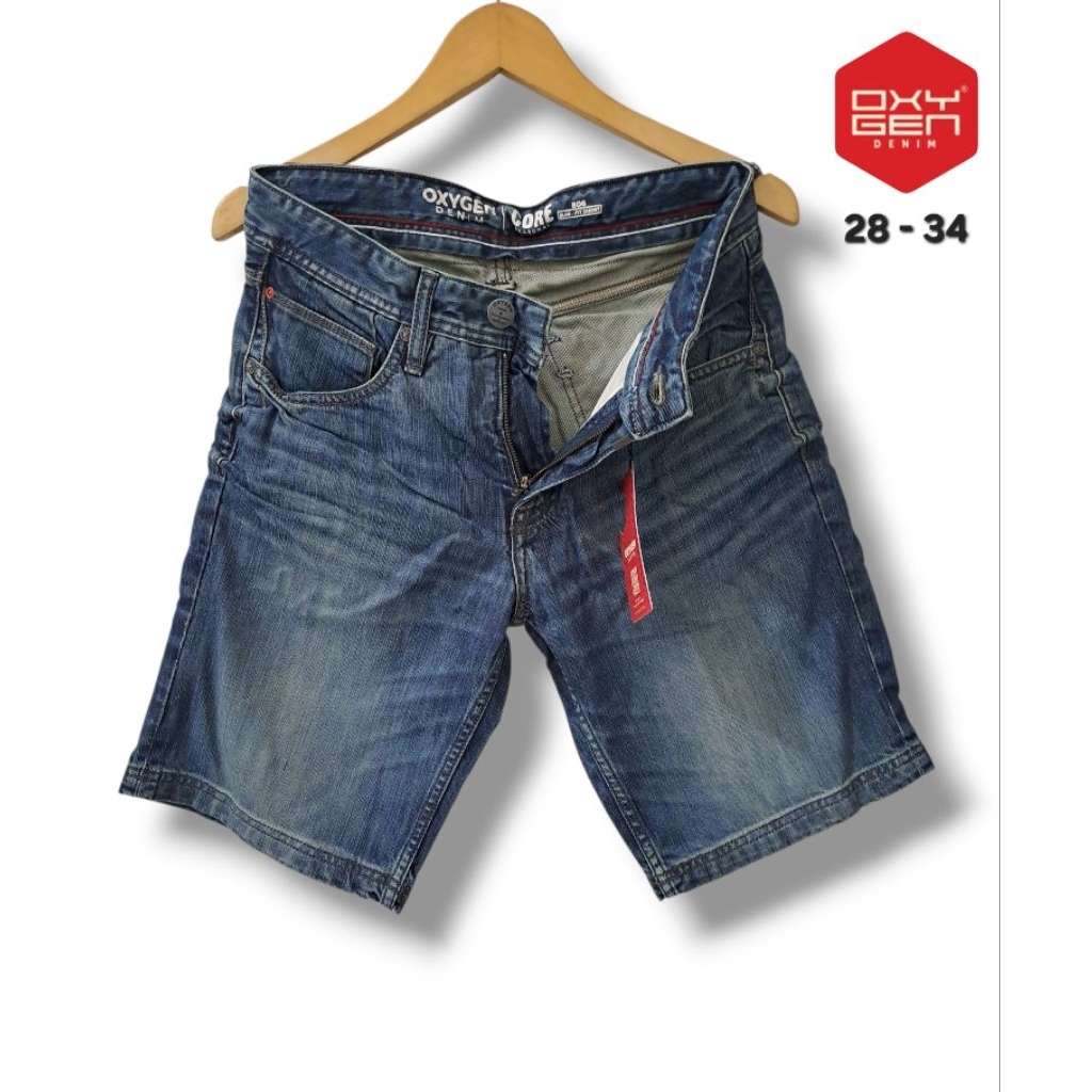 Celana Oxygen Pendek Denim Wash