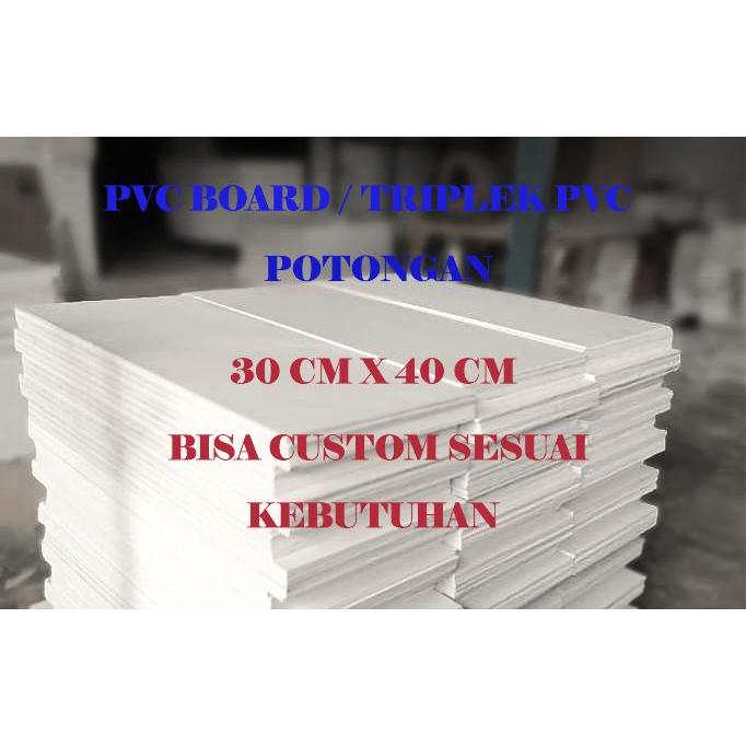 PVC Foam Board 30 cm x 40 cm - Tiplek PVC Board Potongan - PVC LEMBARAN CUSTOM