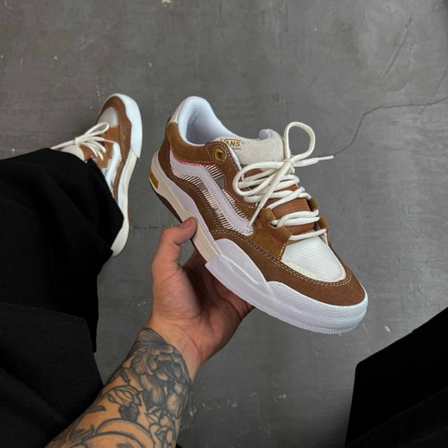 VANS SKATE WAYVEE 2 BROWN TRUE WHITE